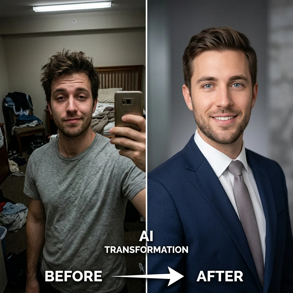 FreeHeadshot before and after